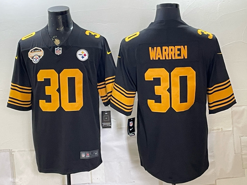 2026 Men Pittsburgh Steelers #30 Warren Black Limited Nike NFL Jersey0831007
